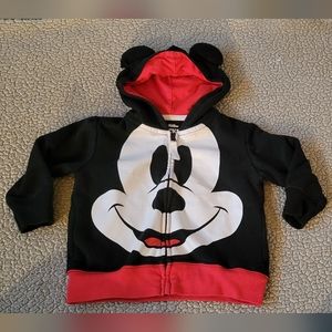 Mickey Mouse 2T Hoodie with mickey ears